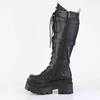 DemoniaCult - WRATH205 Bottes de plateforme - Noir Product image